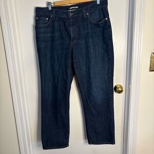 L.L. Bean Men’s Dark Blue Relaxed Jeans 36x29